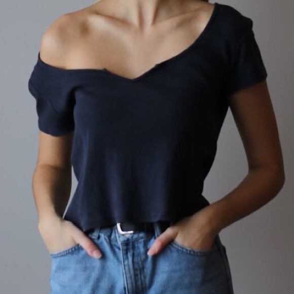 Navy Brandy Top - Picture 1 of 2